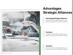 Advantages strategic alliances ppt powerpoint presentation icon information cpb