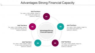 Advantages Strong Financial Capacity In Powerpoint And Google Slides Cpb