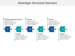 Advantages structured interviews ppt powerpoint presentation layouts structure cpb