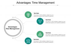 Advantages time management ppt powerpoint presentation slides cpb