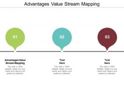 Advantages value stream mapping ppt powerpoint presentation outline background cpb