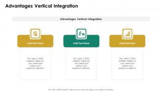Advantages Vertical Integration In Powerpoint And Google Slides Cpb