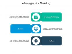 Advantages viral marketing ppt powerpoint presentation slides diagrams cpb
