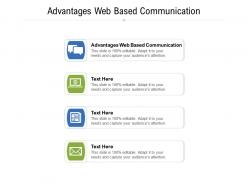 Advantages web based communication ppt powerpoint presentation styles show cpb