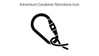Adventure Carabiner Monotone Icon In Powerpoint Pptx Png And Editable Eps Format