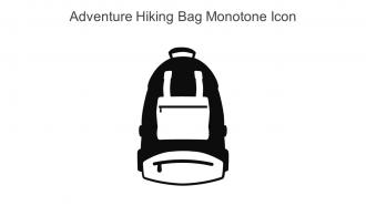 Adventure Hiking Bag Monotone Icon In Powerpoint Pptx Png And Editable Eps Format