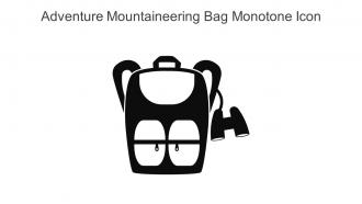 Adventure Mountaineering Bag Monotone Icon In Powerpoint Pptx Png And Editable Eps Format