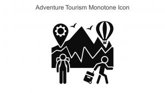 Adventure Tourism Monotone Icon In Powerpoint Pptx Png And Editable Eps Format