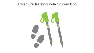 Adventure Trekking Pole Colored Icon In Powerpoint Pptx Png And Editable Eps Format