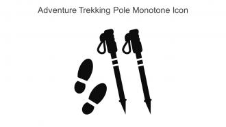 Adventure Trekking Pole Monotone Icon In Powerpoint Pptx Png And Editable Eps Format