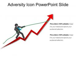 Adversity icon powerpoint slide