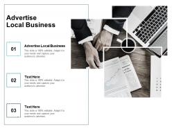 Advertise local business ppt powerpoint presentation diagram graph chart cpb