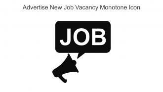 Advertise New Job Vacancy Monotone Icon In Powerpoint Pptx Png And Editable Eps Format