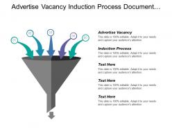 Advertise vacancy induction process document management app server
