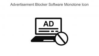 Advertisement Blocker Software Monotone Icon In Powerpoint Pptx Png And Editable Eps Format