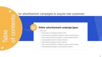 Advertisement Campaigns To Acquire New Customers Powerpoint Presentation Slides MKT CD V Graphical Compatible