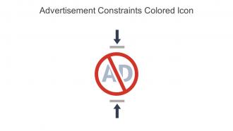 Advertisement Constraints Colored Icon In Powerpoint Pptx Png And Editable Eps Format