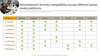 Advertisement Formats Compatibility Across Different Online Advertisement Campaign MKT SS V