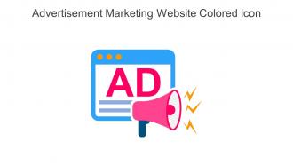 Advertisement Marketing Website Colored Icon In Powerpoint Pptx Png And Editable Eps Format