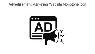 Advertisement Marketing Website Monotone Icon In Powerpoint Pptx Png And Editable Eps Format