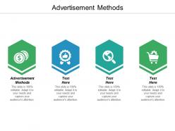 Advertisement methods ppt powerpoint presentation file skills cpb