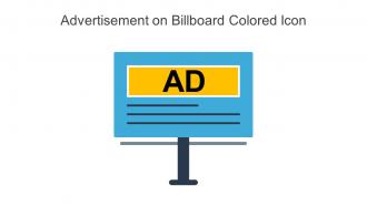 Advertisement On Billboard Colored Icon In Powerpoint Pptx Png And Editable Eps Format