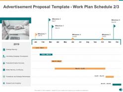 Advertisement proposal template work plan schedule buying ppt powerpoint presentation summary