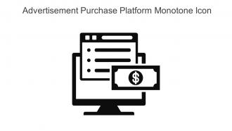 Advertisement Purchase Platform Monotone Icon In Powerpoint Pptx Png And Editable Eps Format