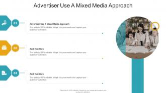 Advertiser Use A Mixed Media Approach In Powerpoint And Google Slides Cpb