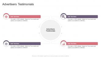 Advertisers Testimonials In Powerpoint And Google Slides Cpb