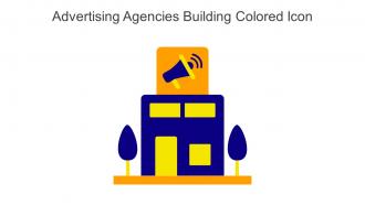 Advertising Agencies Building Colored Icon In Powerpoint Pptx Png And Editable Eps Format
