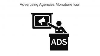 Advertising Agencies Monotone Icon In Powerpoint Pptx Png And Editable Eps Format