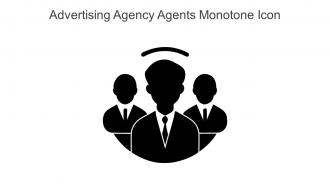 Advertising Agency Agents Monotone Icon In Powerpoint Pptx Png And Editable Eps Format