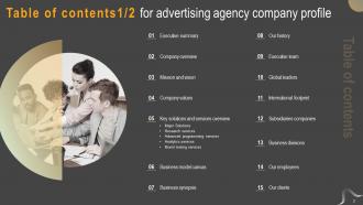 Advertising Agency Company Profile Powerpoint Presentation Slides CP CD V Engaging Best