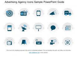 Advertising agency icons sample powerpoint guide