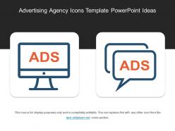 Advertising agency icons template powerpoint ideas