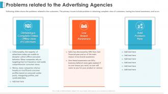 Advertising agency pitch deck problems related to the advertising agencies