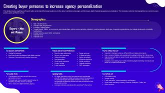 Advertising And Digital Marketing Creating Buyer Personas To Increase Agency Personalization BP SS