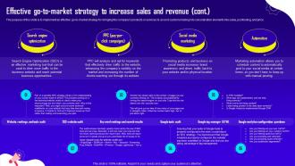 Advertising And Digital Marketing Effective Go To Market Strategy To Increase Sales And Revenue BP SS Downloadable Ideas