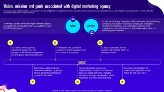 Advertising And Digital Marketing Vision Mission And Goals Associated With Digital Marketing BP SS