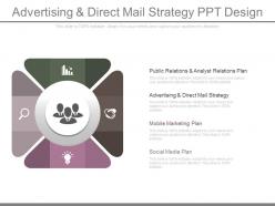 Advertising and direct mail strategy ppt design