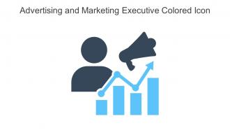Advertising And Marketing Executive Colored Icon In Powerpoint Pptx Png And Editable Eps Format