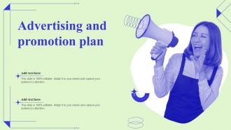 Advertising and promotion plan Ppt PowerPoint Presentation file designs download