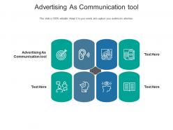 Advertising as communication tool ppt powerpoint presentation file vector cpb
