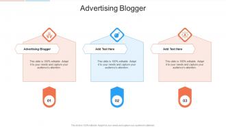 Advertising Blogger In Powerpoint And Google Slides Cpb