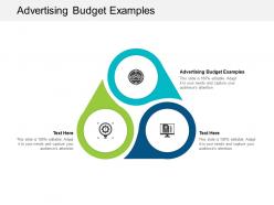 Advertising budget examples ppt powerpoint presentation portfolio objects cpb