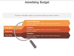 Advertising budget ppt powerpoint presentation diagram lists cpb