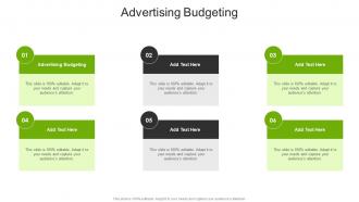 Advertising Budgeting In Powerpoint And Google Slides Cpb