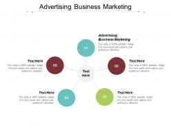 Advertising business marketing ppt powerpoint presentation diagram ppt cpb