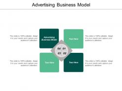 Advertising business model ppt powerpoint presentation diagram images cpb